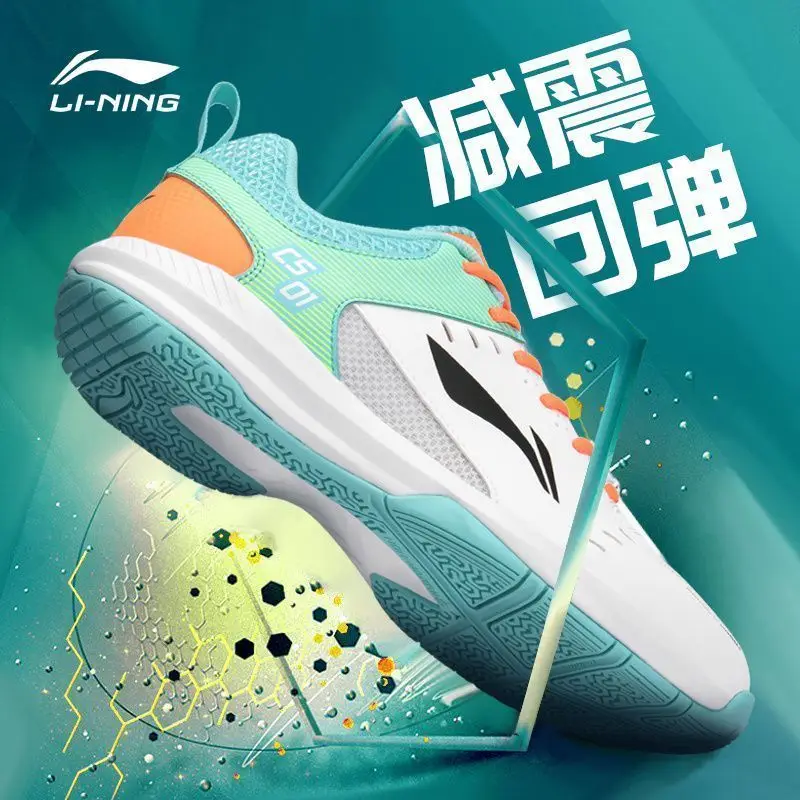 Li-Ning badminton shoes for men and women, anti-slip, ultra-lightweight, training and competition sports shoes, model AYTS034
Li-Ning badminton shoes for men and women, anti-slip, ultra-lightweight, training and competition sports shoes, model AYTS034