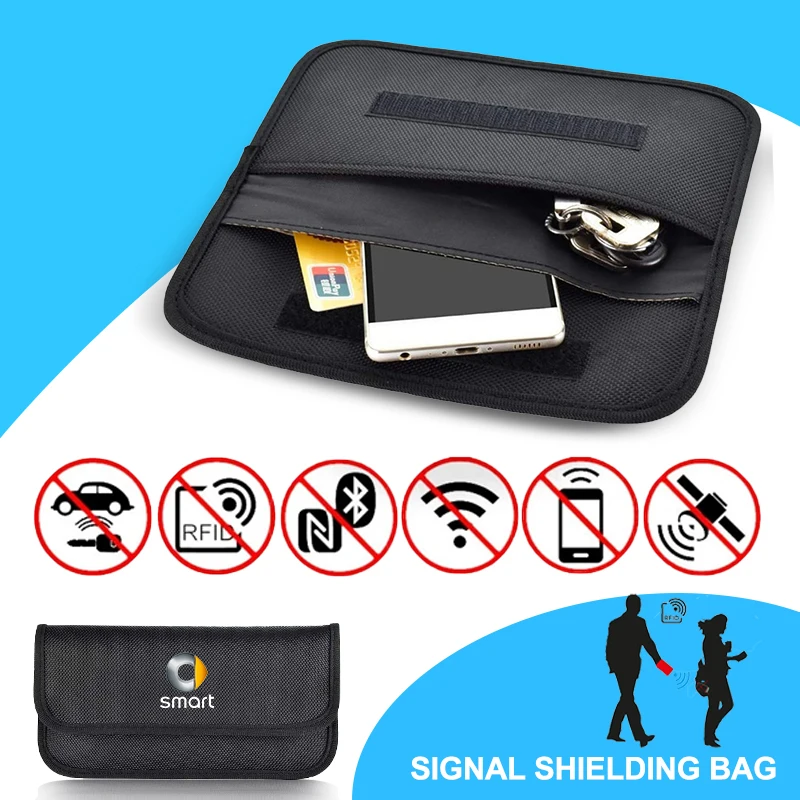 Faraday Cage Fob Car Key Signal Blocker Case Pouch RFID Blocking Bags For Benz Smart Fortwo 451 450 453 EQ Forfour Coupe Cabrio
Faraday Cage Fob Car Key Signal Blocker Case Pouch RFID Blocking Bags For Benz Smart Fortwo 451 450 453 EQ Forfour Coupe Cabrio
