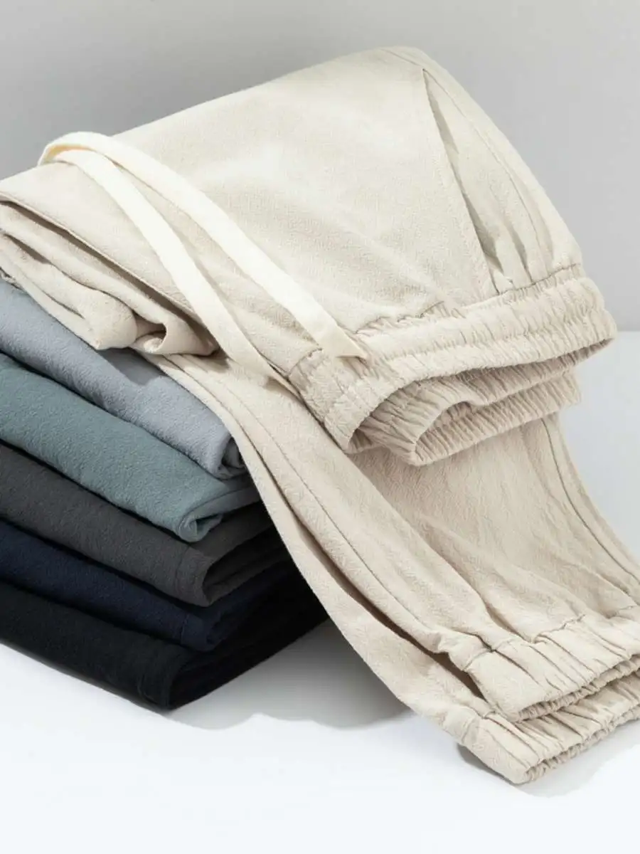 Men's Summer Casual Pants Thin Ice Silk Loose Cotton Linen Loose Nine Points Long Pants Comfortable Breathable Lightweight
Men's Summer Casual Pants Thin Ice Silk Loose Cotton Linen Loose Nine Points Long Pants Comfortable Breathable Lightweight