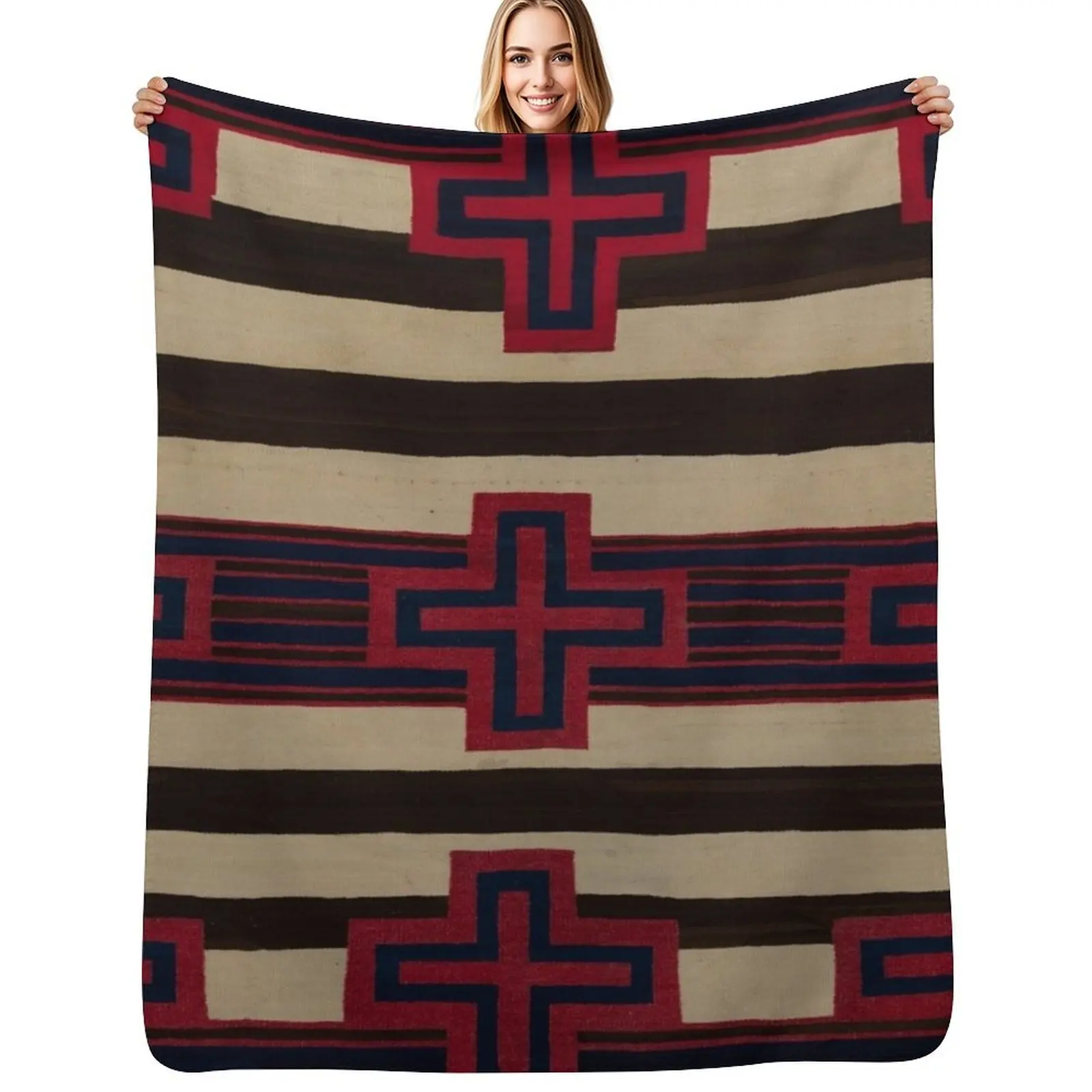 Indigenous Designs VI Chief's Blanket Navajo Weavings Throw Blanket Durable Warm Blanket for Daily Home Use
Indigenous Designs VI Chief's Blanket Navajo Weavings Throw Blanket Durable Warm Blanket for Daily Home Use