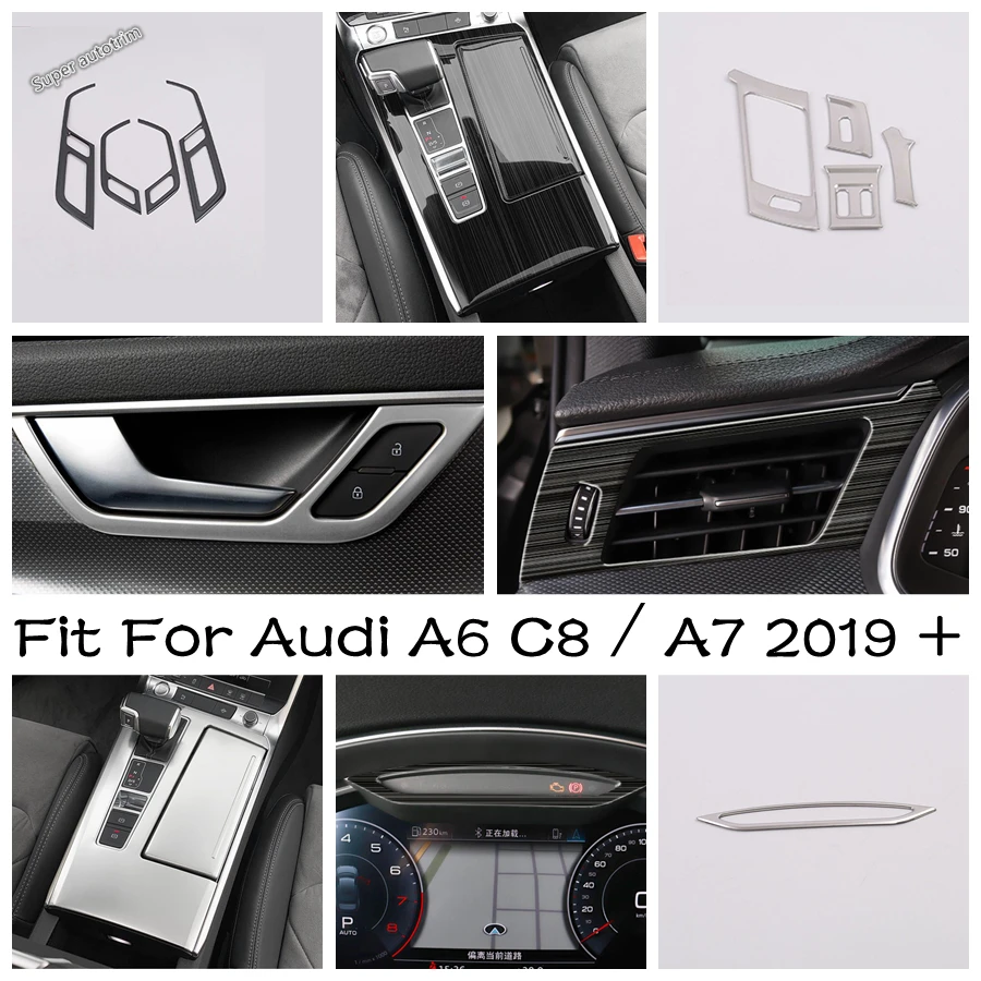 Dashboard Frame / Central Gear Shift Panel / Handle Bowl / Air AC Vent Cover Trim Accessories For Audi A6 C8 / A7 2019 - 2025
Dashboard Frame / Central Gear Shift Panel / Handle Bowl / Air AC Vent Cover Trim Accessories For Audi A6 C8 / A7 2019 - 2025