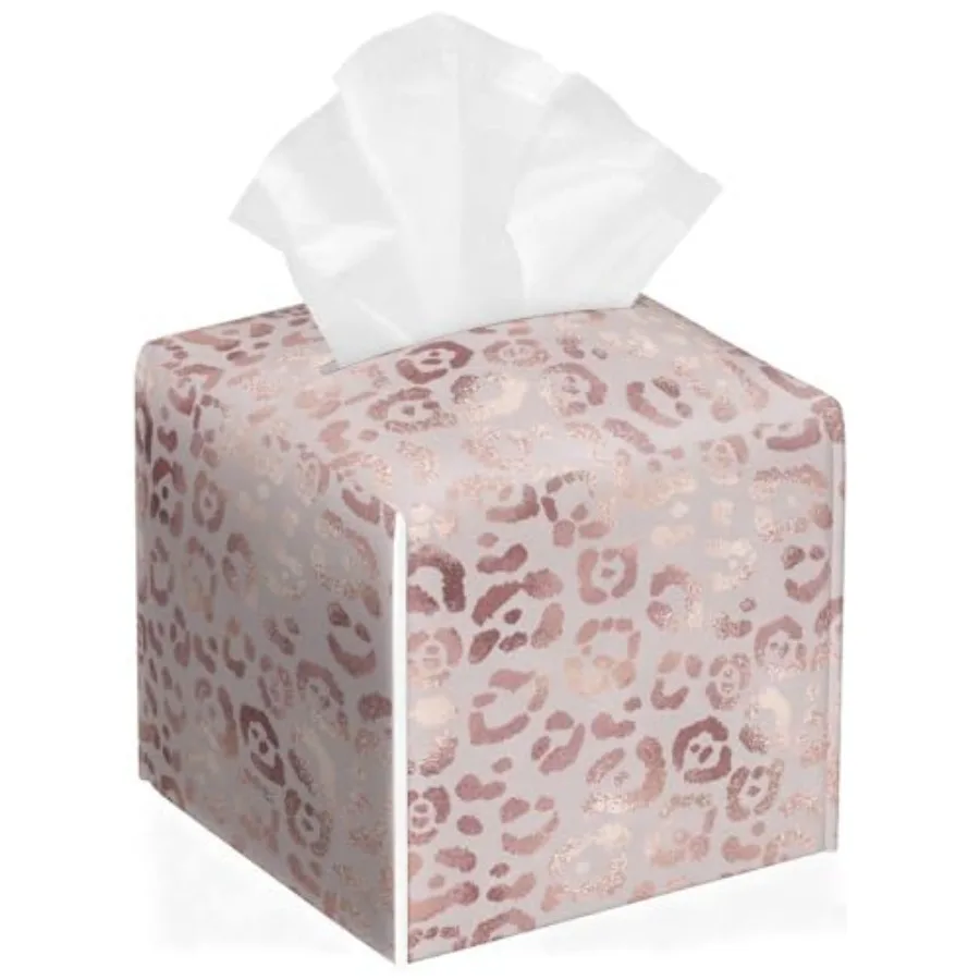Pink Leopard Tissue Box Cover Leather Tissue Box Holder Square Facial Paper Organizer Dispenser for Bathroom Kitchen Bedroom Va
Pink Leopard Tissue Box Cover Leather Tissue Box Holder Square Facial Paper Organizer Dispenser for Bathroom Kitchen Bedroom Va