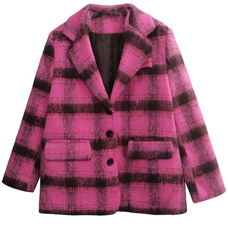 2023 autumn and winter wool velvet retro plaid suit jacket women's fashion loose thickening quilted ol fashion coat
2023 autumn and winter wool velvet retro plaid suit jacket women's fashion loose thickening quilted ol fashion coat