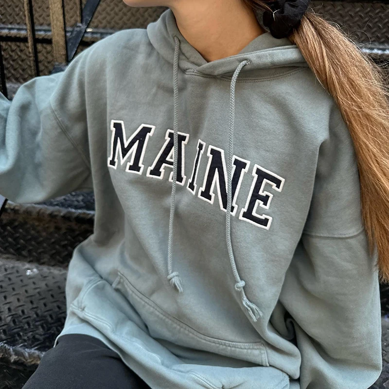 Vintage Letter Embroidery Loose Hoodies Casual Women Autumn Pocket Cotton Warm Drawstring Pullover Top Streetwear Y2K Sweatshirt
Vintage Letter Embroidery Loose Hoodies Casual Women Autumn Pocket Cotton Warm Drawstring Pullover Top Streetwear Y2K Sweatshirt