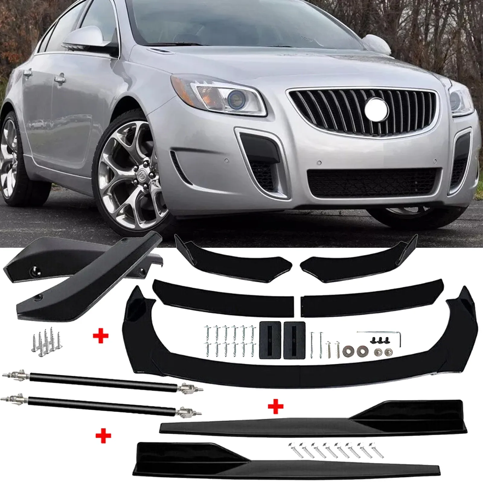 For Buick Regal Front Rear Bumper Lip+Spoiler Body Kit Splitter Side Skirt
For Buick Regal Front Rear Bumper Lip+Spoiler Body Kit Splitter Side Skirt