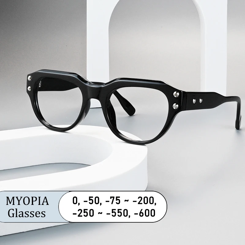 Brand Design Rice Nail Stripes Frame Men Myopia Glasses Prescription Nearsight Anti Blue Ray Women Short Light Optical Eyewear
Brand Design Rice Nail Stripes Frame Men Myopia Glasses Prescription Nearsight Anti Blue Ray Women Short Light Optical Eyewear