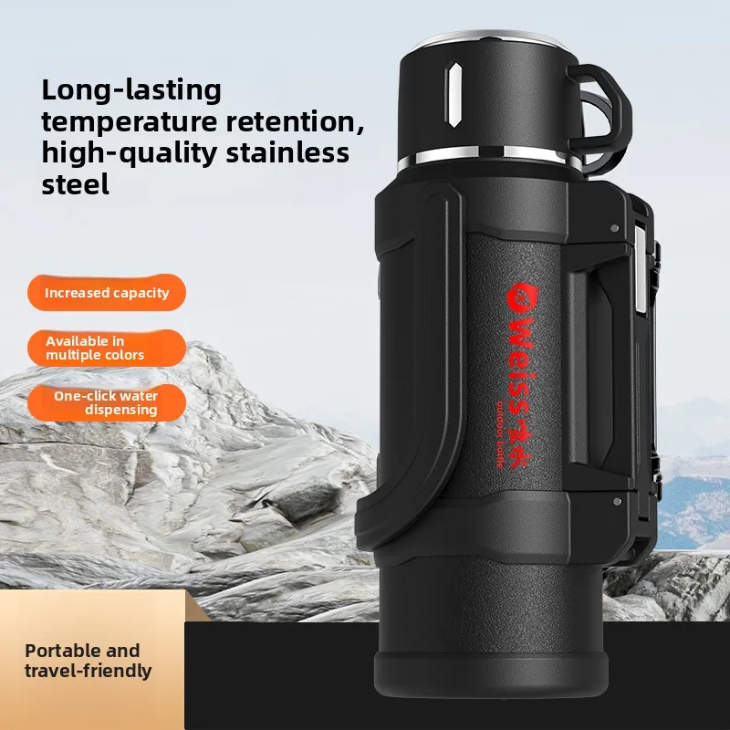 Новая термобутылка из нержавеющей стали большой емкости, портативная, для мужчин, для стройплощадки, для дома, для горячих и холодных напитков
Новая термобутылка из нержавеющей стали большой емкости, портативная, для мужчин, для стройплощадки, для дома, для горячих и холодных напитков