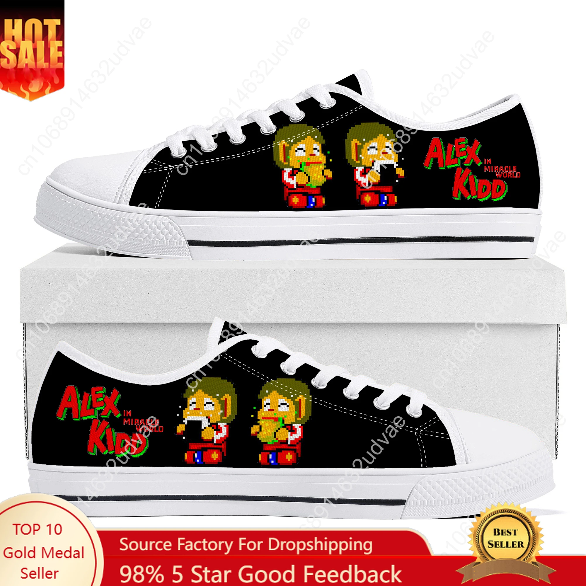 Alex Kidd Sneakers Low Top Shoes Men Women Teenager Canvas High Quality Sneaker Casual Custom Made Shoes Customize Shoe White
Alex Kidd Sneakers Low Top Shoes Men Women Teenager Canvas High Quality Sneaker Casual Custom Made Shoes Customize Shoe White