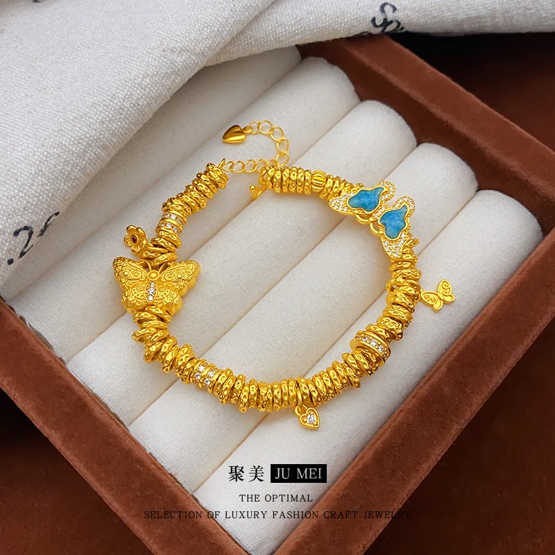 Древний браслет из настоящего золота 24 карата в национальном стиле с гравировкой бабочки и витой 9999 для женщин, новинка 2025 года, легкие роскошные нишевые украшения
Древний браслет из настоящего золота 24 карата в национальном стиле с гравировкой бабочки и витой 9999 для женщин, новинка 2025 года, легкие роскошные нишевые украшения