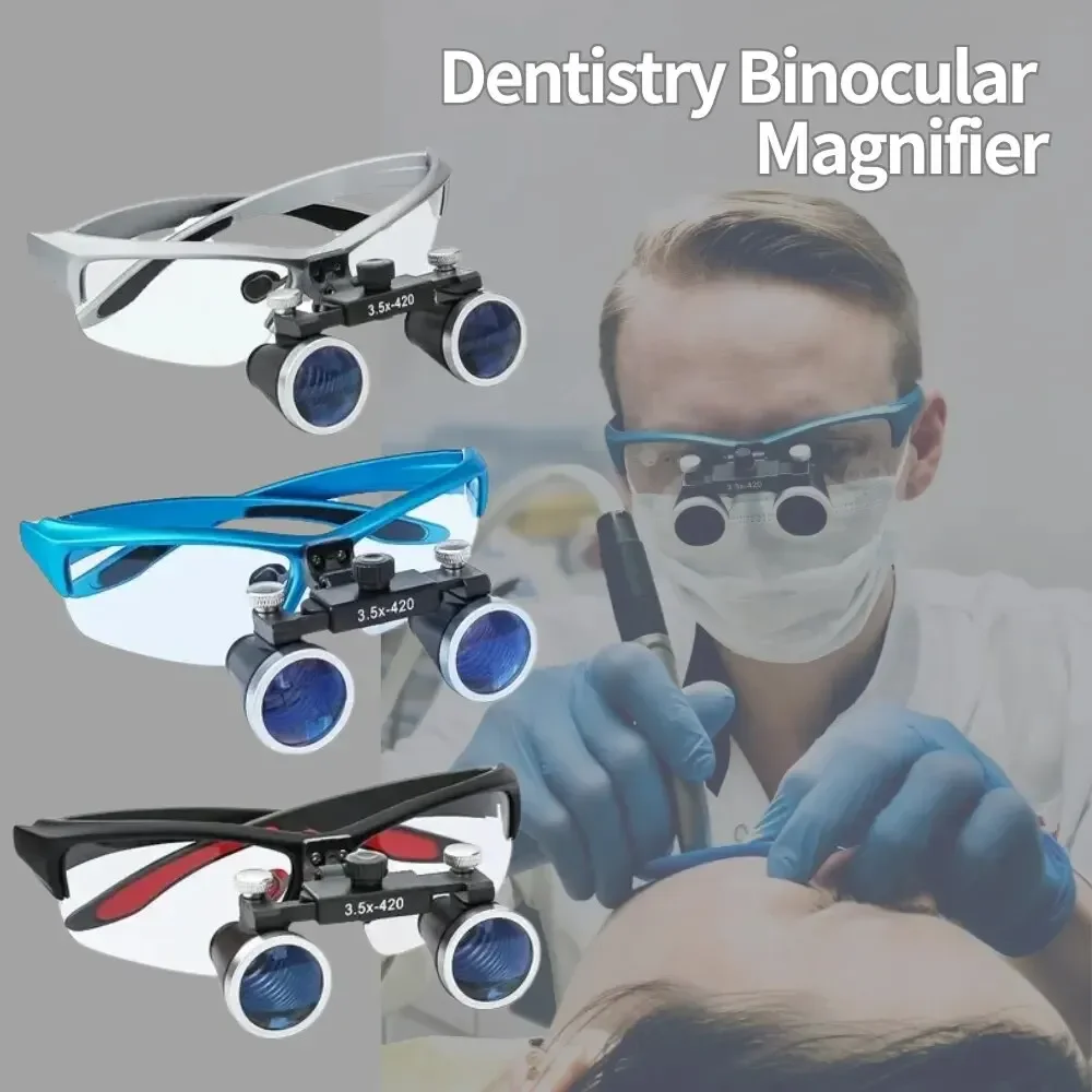 Dentistry Binocular Magnifier 3.5X Ultra-lightweight Optical Light Headband Glasses Loupes Clinic Dental
Dentistry Binocular Magnifier 3.5X Ultra-lightweight Optical Light Headband Glasses Loupes Clinic Dental