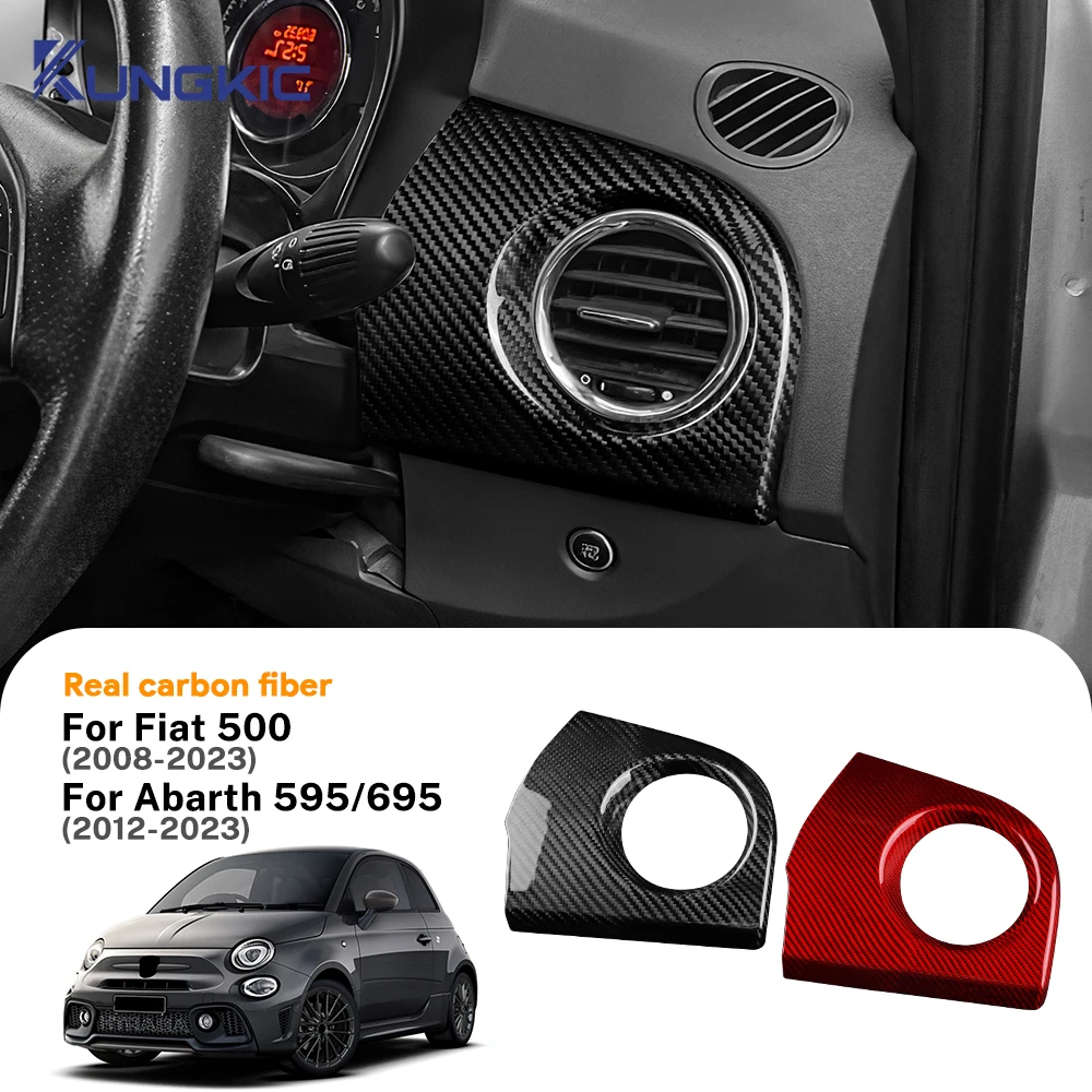Наклейка из настоящего твердого углеродного волокна для Fiat 500 2008-2023 Abarth 595 695 2012-2021 2022 2023 RHD, панель воздуховыпускного отверстия со стороны водителя
Наклейка из настоящего твердого углеродного волокна для Fiat 500 2008-2023 Abarth 595 695 2012-2021 2022 2023 RHD, панель воздуховыпускного отверстия со стороны водителя