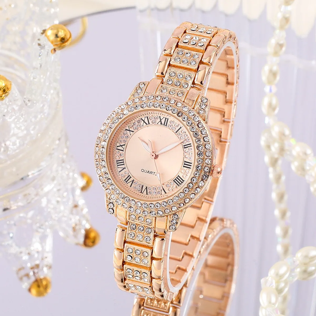 2025 New Fashion Women Luxury Crystal Watch Gold Casual Quartz Watch Ladies Stainless Steel Dress Wrist Watches Relogio Feminino
2025 New Fashion Women Luxury Crystal Watch Gold Casual Quartz Watch Ladies Stainless Steel Dress Wrist Watches Relogio Feminino