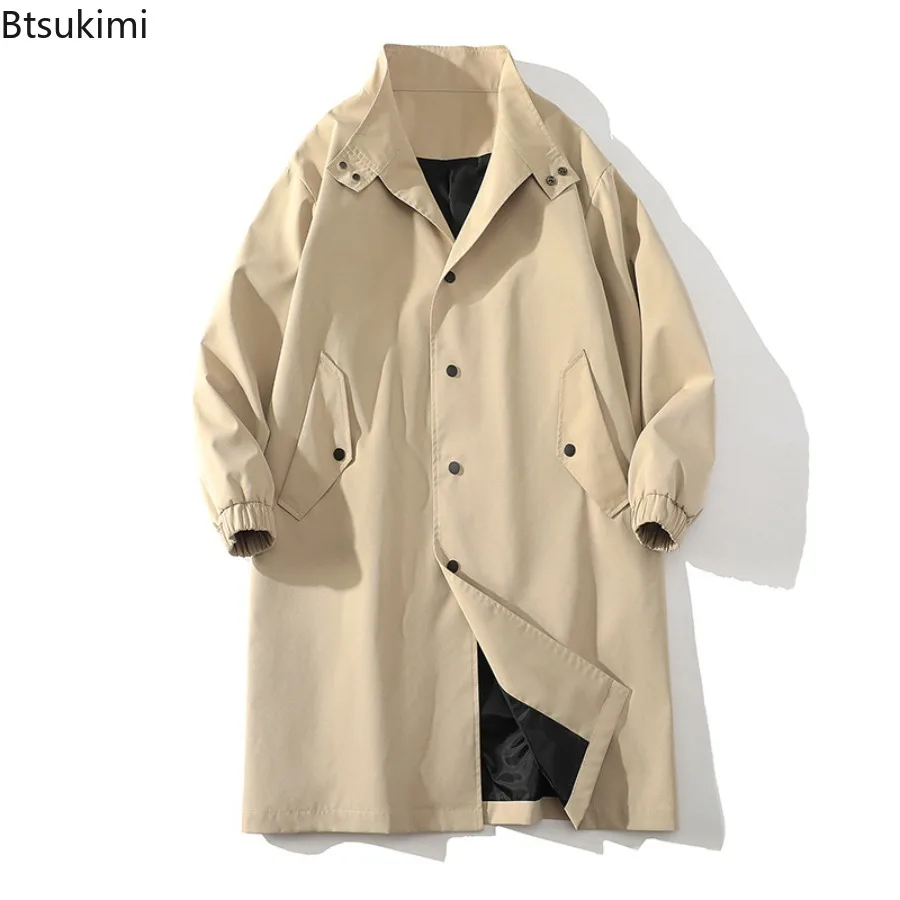 2025 Men's Autumn New Trench Coats England Style Trend Streetwear Looss Casual Mid-length Jackets Single Breasted Cardigan Coats
2025 Men's Autumn New Trench Coats England Style Trend Streetwear Looss Casual Mid-length Jackets Single Breasted Cardigan Coats