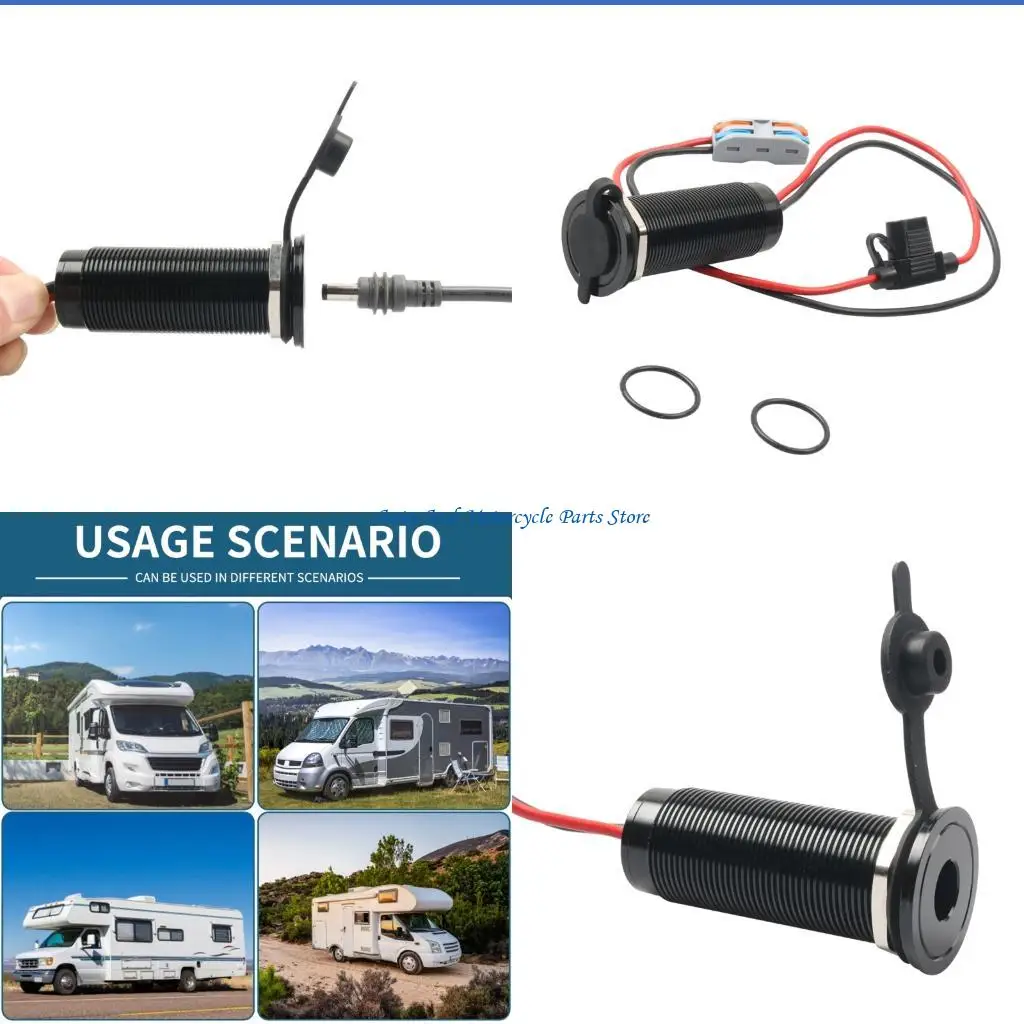P9FD Waterproof 5.5X2.1Mm Power Plug Waterproof Connector Suitable For Campers Trailer DIY Battery Box And Camping Equipment
P9FD Waterproof 5.5X2.1Mm Power Plug Waterproof Connector Suitable For Campers Trailer DIY Battery Box And Camping Equipment
