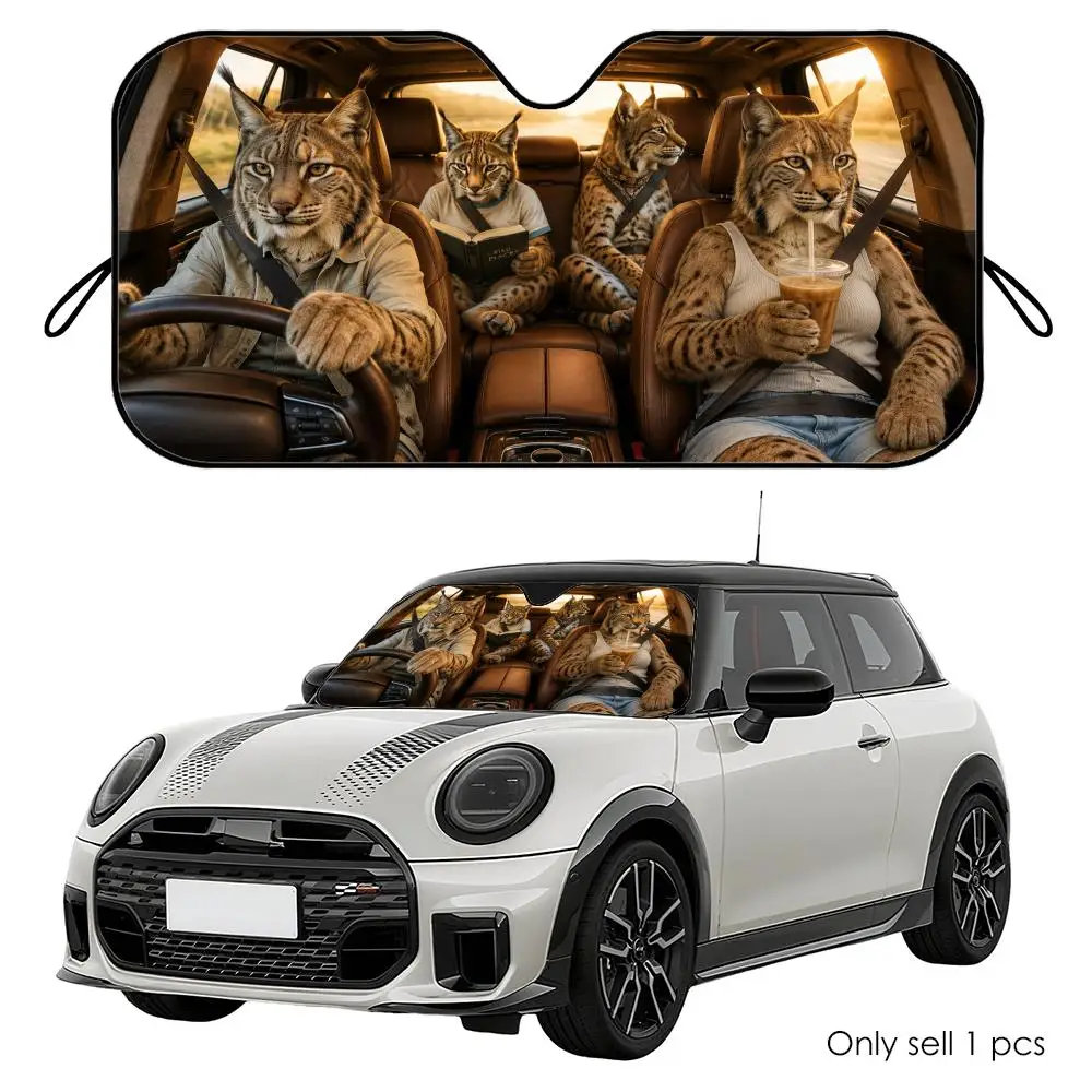 Bobcat Driving Travel Sun Visor Reusable Aluminum Foil Car Windshield Sun Visor UV Heat Insulation Cover Shade
Bobcat Driving Travel Sun Visor Reusable Aluminum Foil Car Windshield Sun Visor UV Heat Insulation Cover Shade