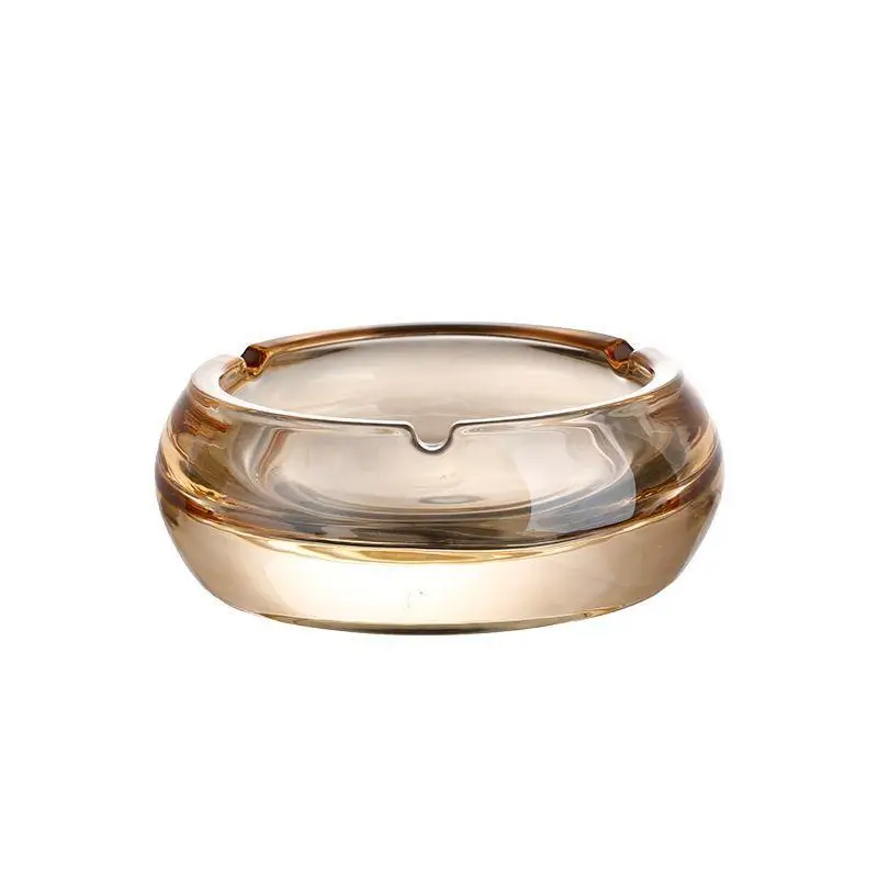 Trendy Crystal Glass Ashtray 13cm round Transparent Amber Smoke Gray Personalized Cigar Dish Home Office Gift Japanese Style
Trendy Crystal Glass Ashtray 13cm round Transparent Amber Smoke Gray Personalized Cigar Dish Home Office Gift Japanese Style