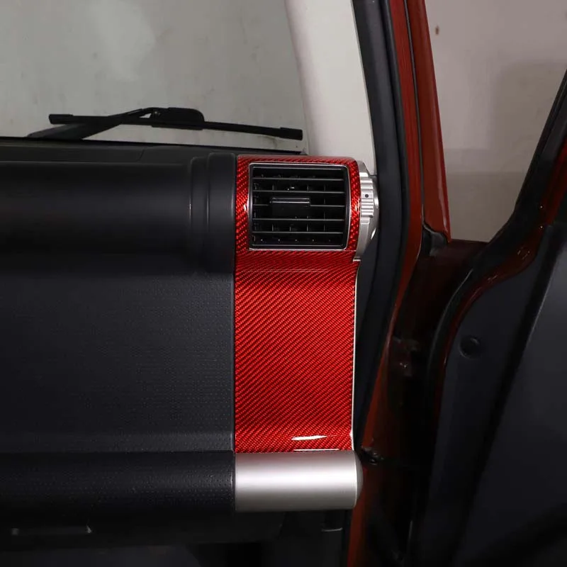 For Toyota FJ cruiser soft carbon fiber car side air conditioner outlet frame decorative sticker car interior accessories
For Toyota FJ cruiser soft carbon fiber car side air conditioner outlet frame decorative sticker car interior accessories