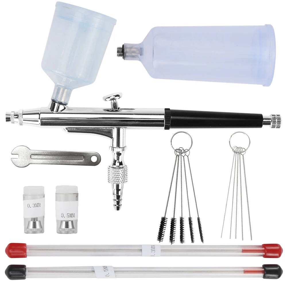 SI FANG 0.2mm Airbrush Spray Gun for Painting Nails Modeling Crafts Cake Mini Spray Gun Portable Airbrush Gun with Cleaning Kit
SI FANG 0.2mm Airbrush Spray Gun for Painting Nails Modeling Crafts Cake Mini Spray Gun Portable Airbrush Gun with Cleaning Kit