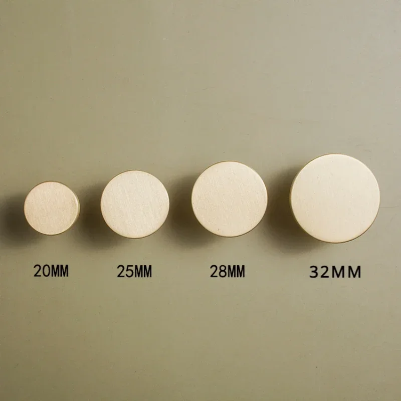 Nordic simple round Brass Drawer wardrobe door single hole solid wood knob gold button small handle
Nordic simple round Brass Drawer wardrobe door single hole solid wood knob gold button small handle