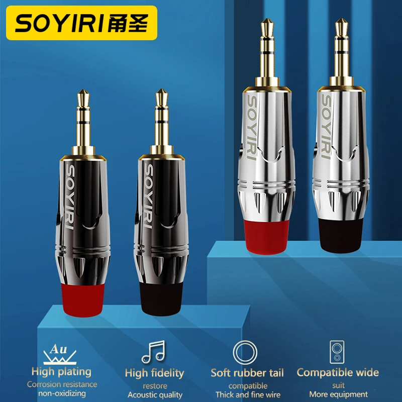 SOYIRI Audio cable 3.5mm male welded jack microphone headphone 3.5AUX audio connection Stereo plug
SOYIRI Audio cable 3.5mm male welded jack microphone headphone 3.5AUX audio connection Stereo plug