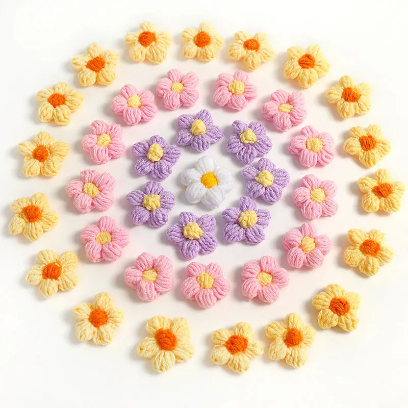 10/20/50Pcs Wool Flower Stickers Puff Flowers Knitted Yarn Handmade Applique For DIY Crafts Sewing Supplies Clothes Party Decor
10/20/50Pcs Wool Flower Stickers Puff Flowers Knitted Yarn Handmade Applique For DIY Crafts Sewing Supplies Clothes Party Decor