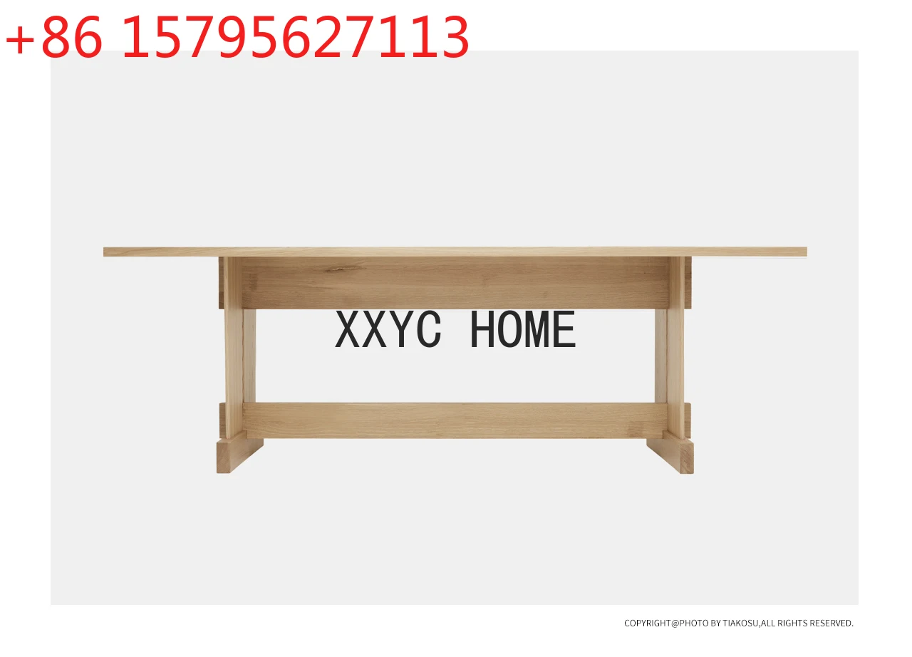 Nordic Solid Wood Dining Table Desk Black Walnut Log Workbench White Oak Desk
Nordic Solid Wood Dining Table Desk Black Walnut Log Workbench White Oak Desk