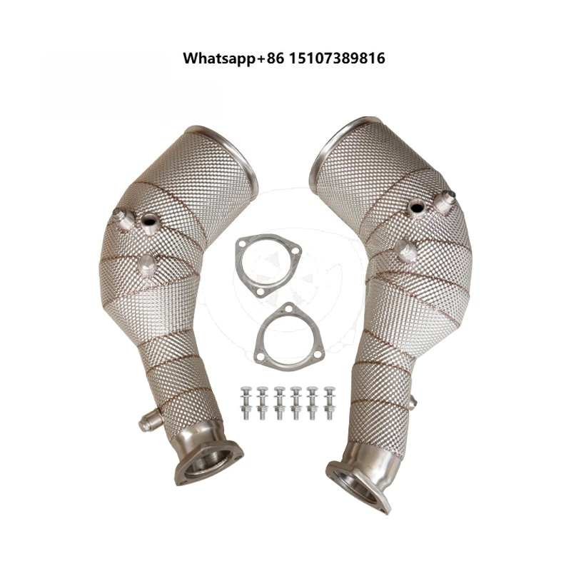 For RS6 RS7 C8 4.0 TFSI V8 2022+ with OPF with Heat Shield Catted Downpipe
For RS6 RS7 C8 4.0 TFSI V8 2022+ with OPF with Heat Shield Catted Downpipe
