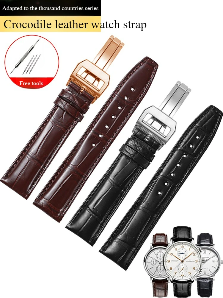 Suitable for IWC Portugal Timing Series Portugal No. 7 Portofino Pilot Men's and Women's Crocodile Leather Strap
Suitable for IWC Portugal Timing Series Portugal No. 7 Portofino Pilot Men's and Women's Crocodile Leather Strap