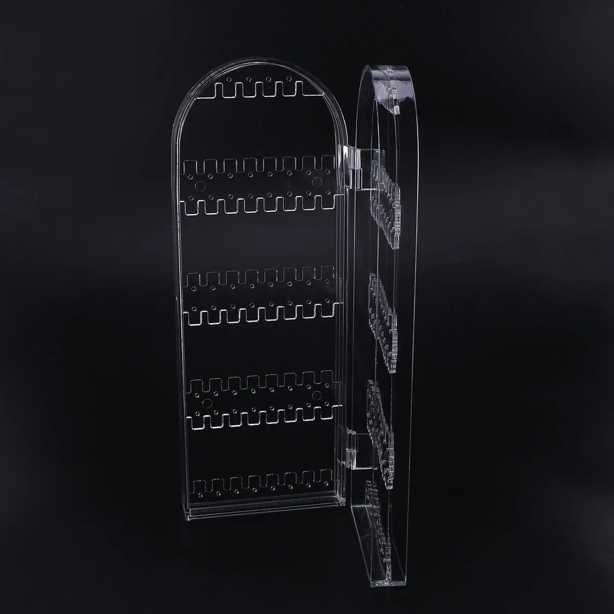 1 шт. Премиум-органайзер для украшений из акрила, складная подставка-витрина в форме двери, 5-ярусная подставка для серег, ожерелий, колец
1 шт. Премиум-органайзер для украшений из акрила, складная подставка-витрина в форме двери, 5-ярусная подставка для серег, ожерелий, колец