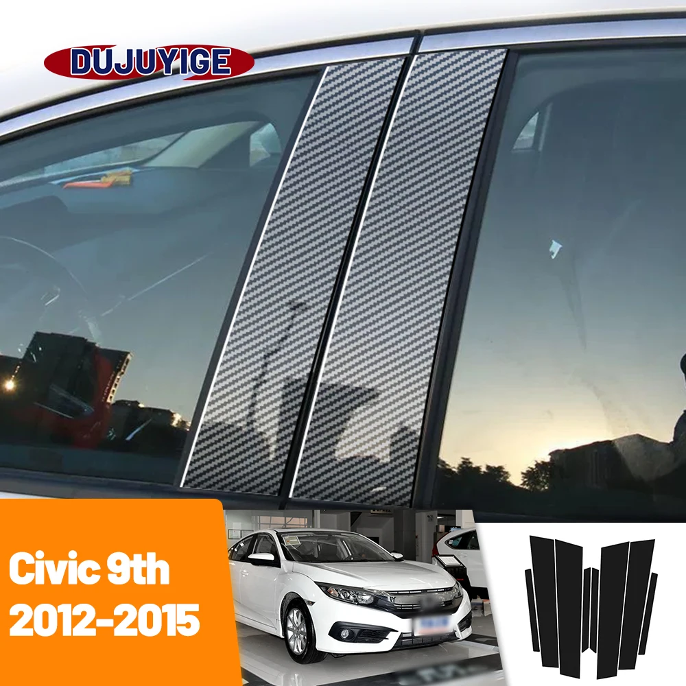 For Honda Civic 9th 2012-2015 2013 2014 Carbon Fiber Window Door Column Deal B C Pillar Post Cover Trim Sticker
For Honda Civic 9th 2012-2015 2013 2014 Carbon Fiber Window Door Column Deal B C Pillar Post Cover Trim Sticker