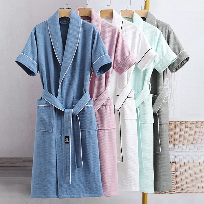 Spring Autumn Shower Bathrobe New Women's 100% Cotton Robe Loose Morning and Night Wear Wedding Dress Casual Sleepwear Woman
Spring Autumn Shower Bathrobe New Women's 100% Cotton Robe Loose Morning and Night Wear Wedding Dress Casual Sleepwear Woman
