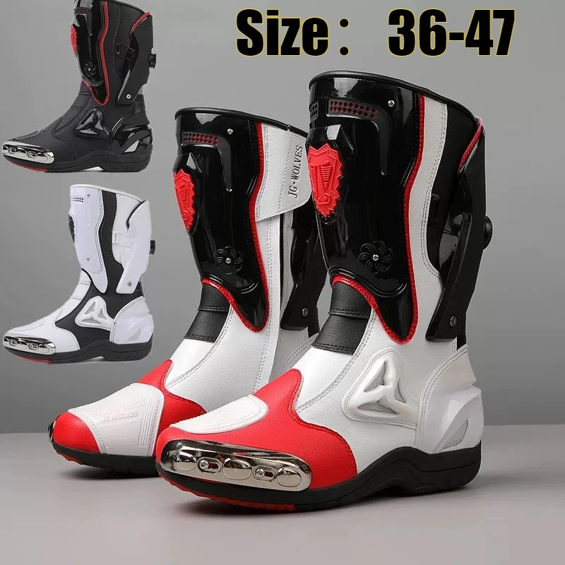 36-47 Leather Motorcycle Boots Men Anti-slip Motorcyclist Shoes Adventure Touring Motocross Boots Motorcycle waterproof shoes
36-47 Leather Motorcycle Boots Men Anti-slip Motorcyclist Shoes Adventure Touring Motocross Boots Motorcycle waterproof shoes