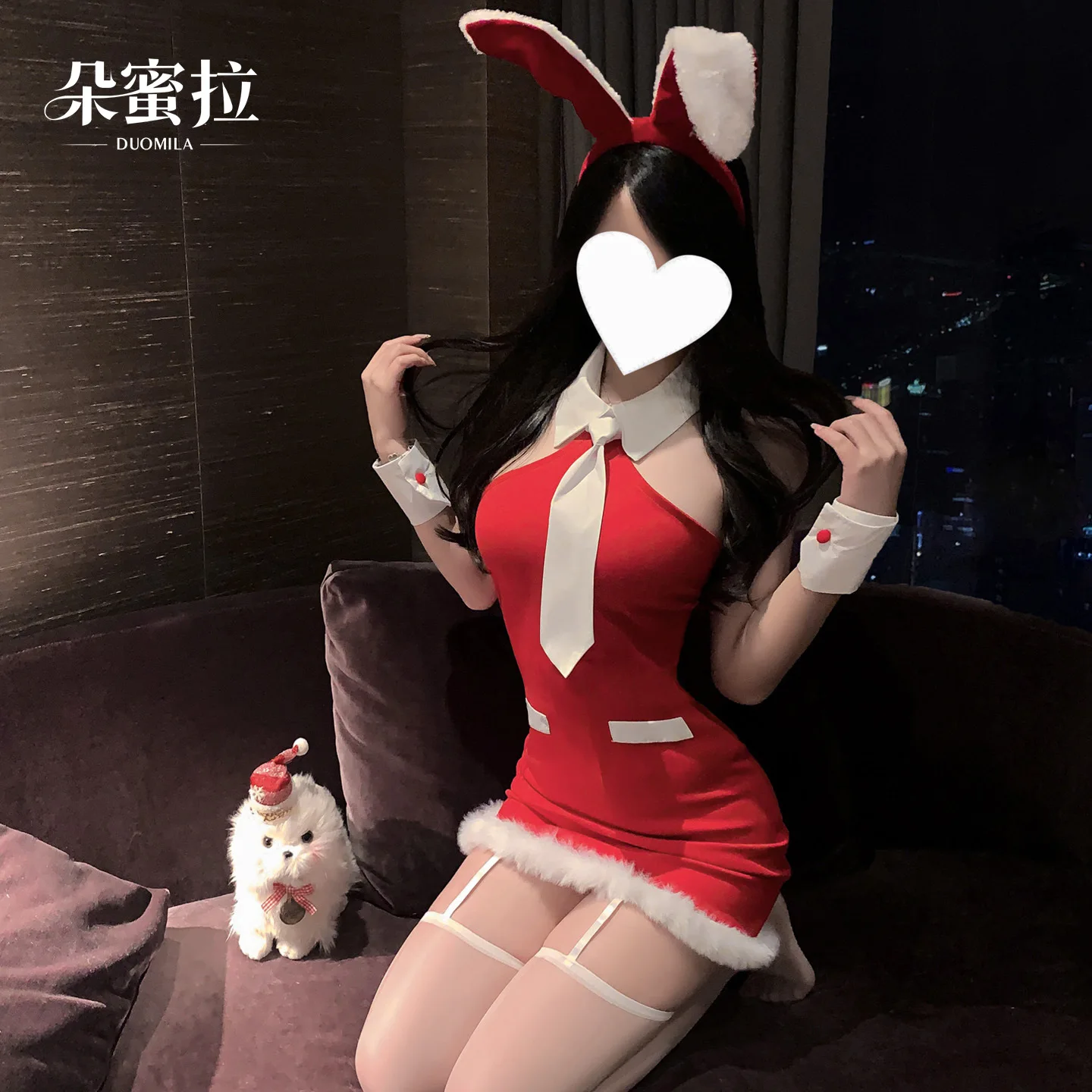 New sexy lingerie, sexy Christmas atmosphere, wear sexy pure desire, tight hip-wrapped Spice Girl uniform dress
New sexy lingerie, sexy Christmas atmosphere, wear sexy pure desire, tight hip-wrapped Spice Girl uniform dress