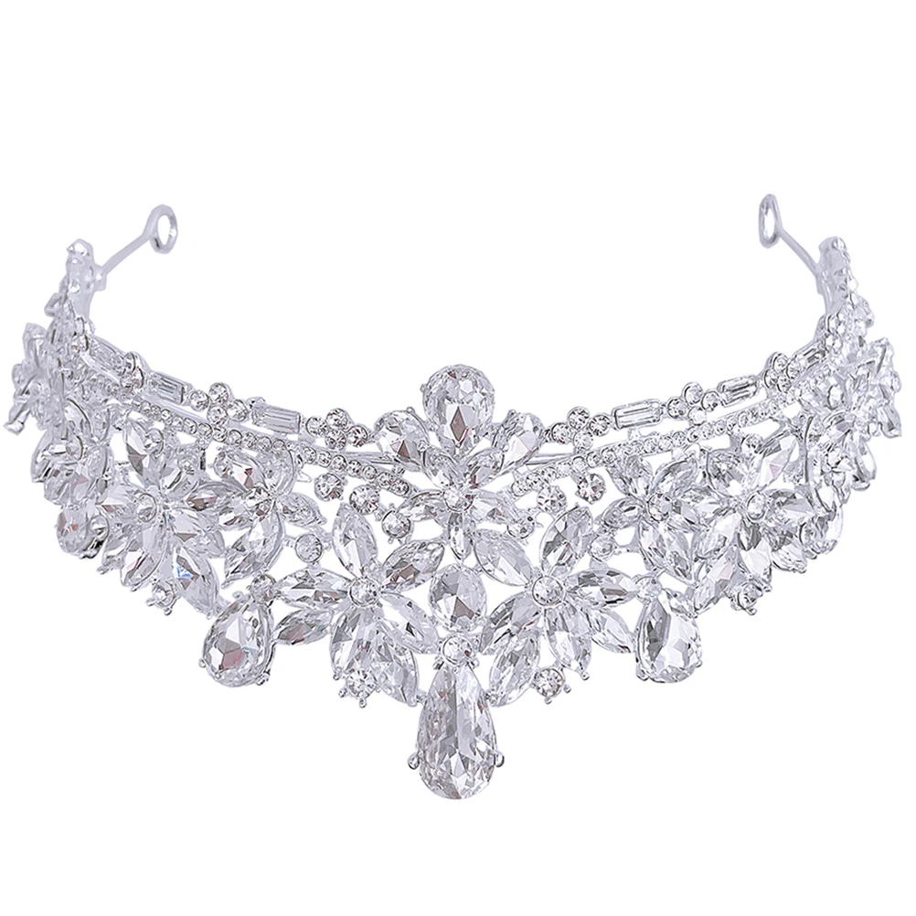 Crown Hair Accessory Womens Bridal Rhinestone Wedding Tiara Bride Headdress Hair Jewelry Accessories Tiara Crown
Crown Hair Accessory Womens Bridal Rhinestone Wedding Tiara Bride Headdress Hair Jewelry Accessories Tiara Crown