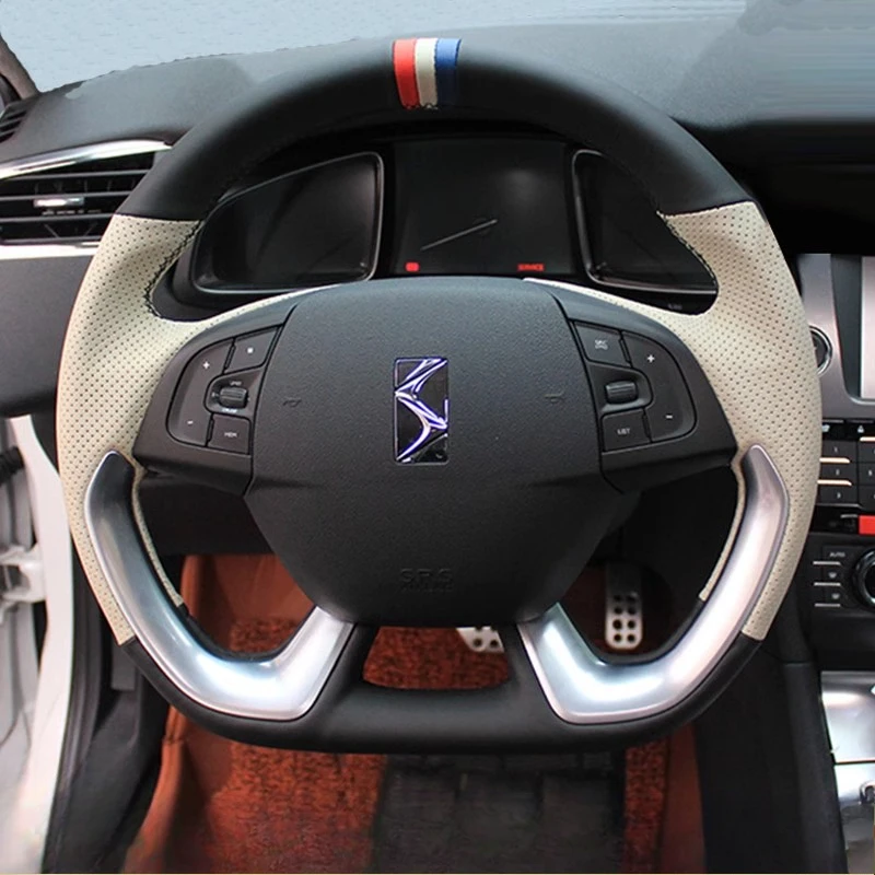 Для Citroen DS5 DS 5 DS4S DS 4S 2013-2018 ручная прошивка черный и молочно-белый чехол на руль автомобиля из натуральной кожи
Для Citroen DS5 DS 5 DS4S DS 4S 2013-2018 ручная прошивка черный и молочно-белый чехол на руль автомобиля из натуральной кожи