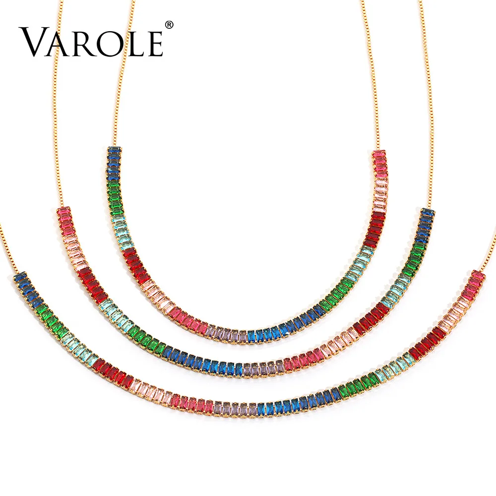 VAROLE Lovely Heart Choker Necklace Colorful Crystal Link Chain Necklaces Pendants Copper Necklace for Women Collier
VAROLE Lovely Heart Choker Necklace Colorful Crystal Link Chain Necklaces Pendants Copper Necklace for Women Collier