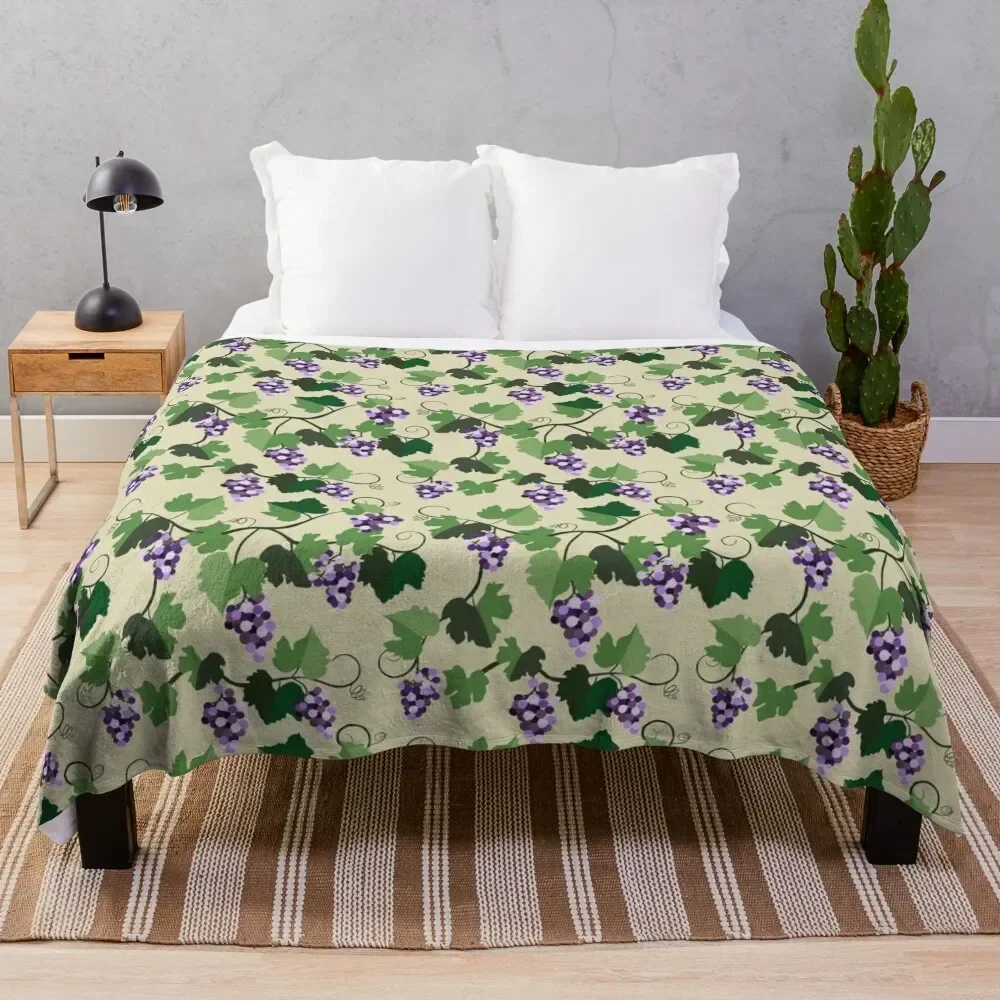 Grape Vine Pattern Throw Blanket Machine Washable Soft Warm Blanket
Grape Vine Pattern Throw Blanket Machine Washable Soft Warm Blanket