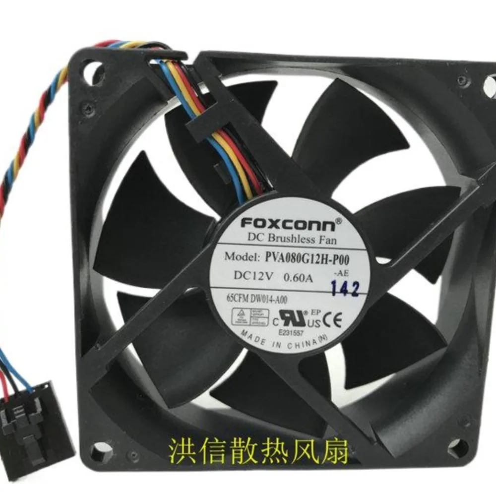 Original For Foxconn 8025 PVA080G12H-P00 12V 0.60A 4-Wire For Dell Server Fan
Original For Foxconn 8025 PVA080G12H-P00 12V 0.60A 4-Wire For Dell Server Fan