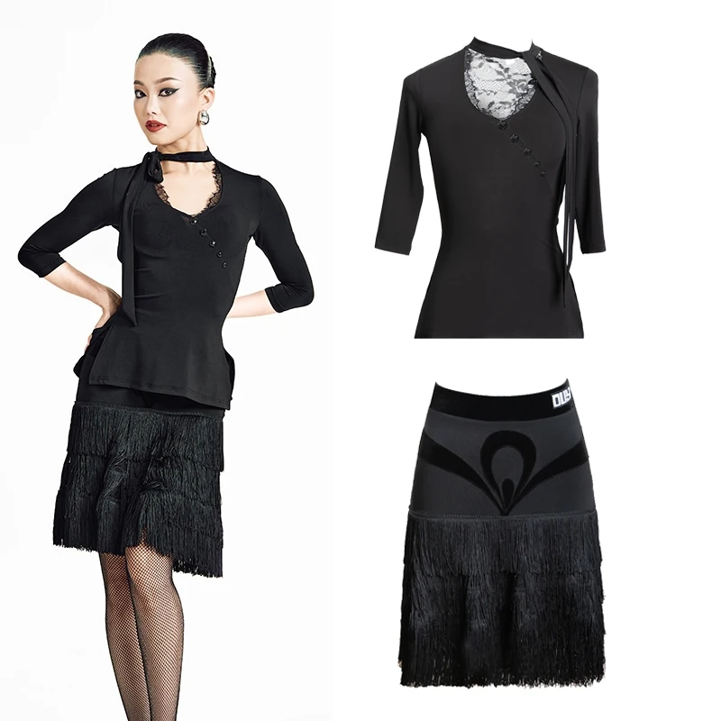 2024 New Latin Dance Performance Dress For Women Short Sleeved Tassels Skirts Suit Samba Tango Chacha Latin Dance Wear DN18214
2024 New Latin Dance Performance Dress For Women Short Sleeved Tassels Skirts Suit Samba Tango Chacha Latin Dance Wear DN18214