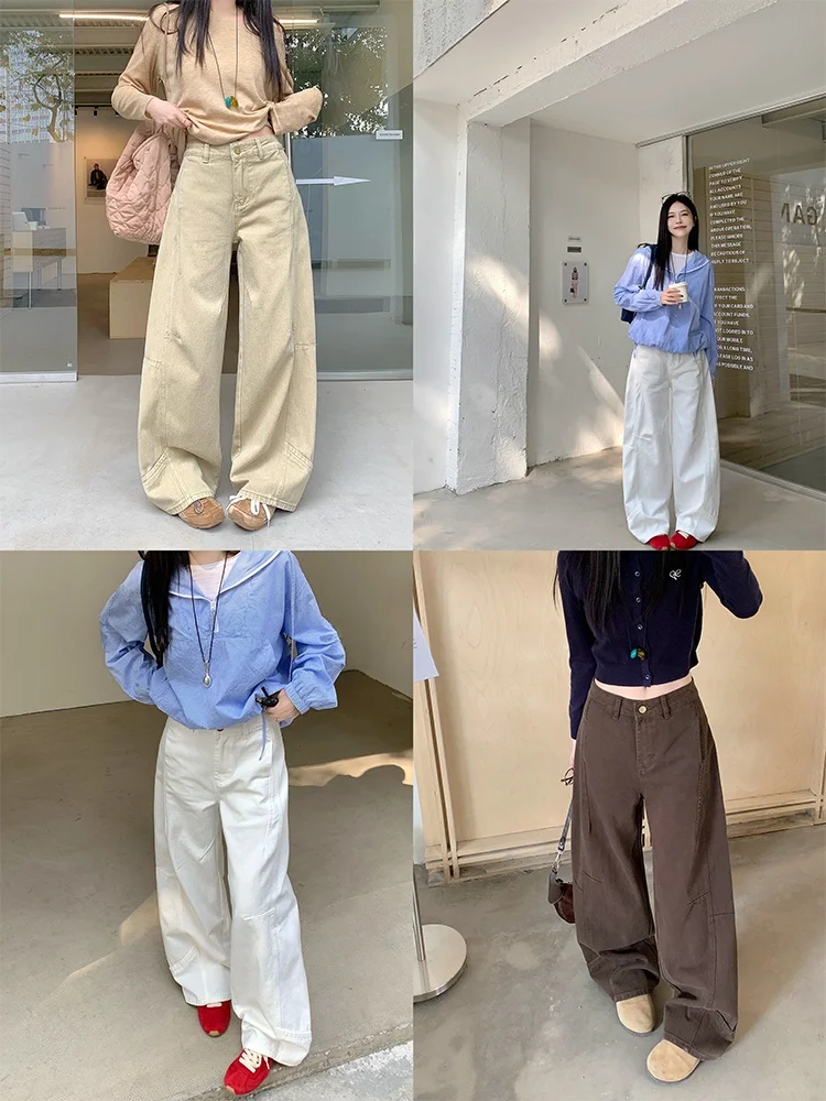 plus Size Women's Retro Patchwork Denim Pants Loose Wide Leg High Waist Straight Cut Spring Summer Trendy Casual Cotton Trousers
plus Size Women's Retro Patchwork Denim Pants Loose Wide Leg High Waist Straight Cut Spring Summer Trendy Casual Cotton Trousers