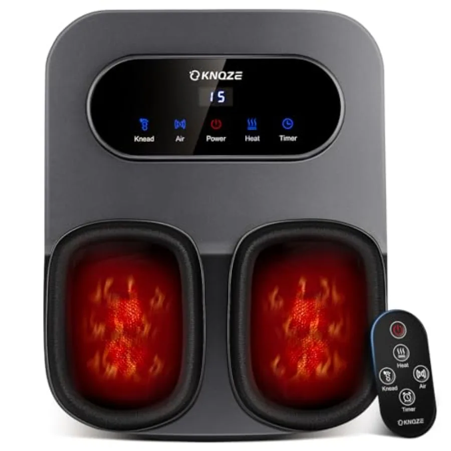 Foot Massager with Heat and Remote Shiatsu Deep Kneading for Plantar Fasciitis Neuropathy Foot Warmer in Gray Fits Up to Men Si
Foot Massager with Heat and Remote Shiatsu Deep Kneading for Plantar Fasciitis Neuropathy Foot Warmer in Gray Fits Up to Men Si
