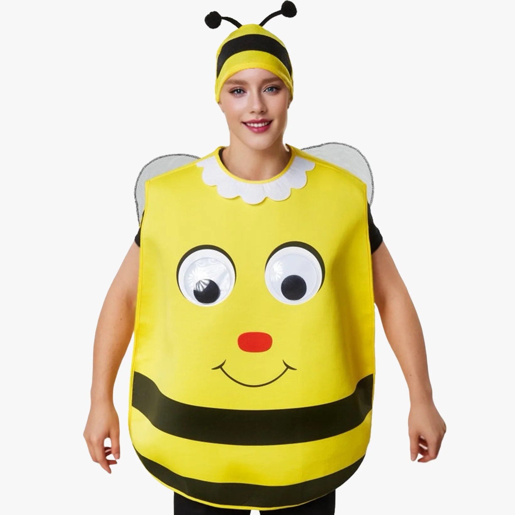 Набор из двух предметов: интересные и яркие большие костюмы пчелы с выражением, поставляются с маленькими крыльями, костюмы для косплея, животные
Набор из двух предметов: интересные и яркие большие костюмы пчелы с выражением, поставляются с маленькими крыльями, костюмы для косплея, животные