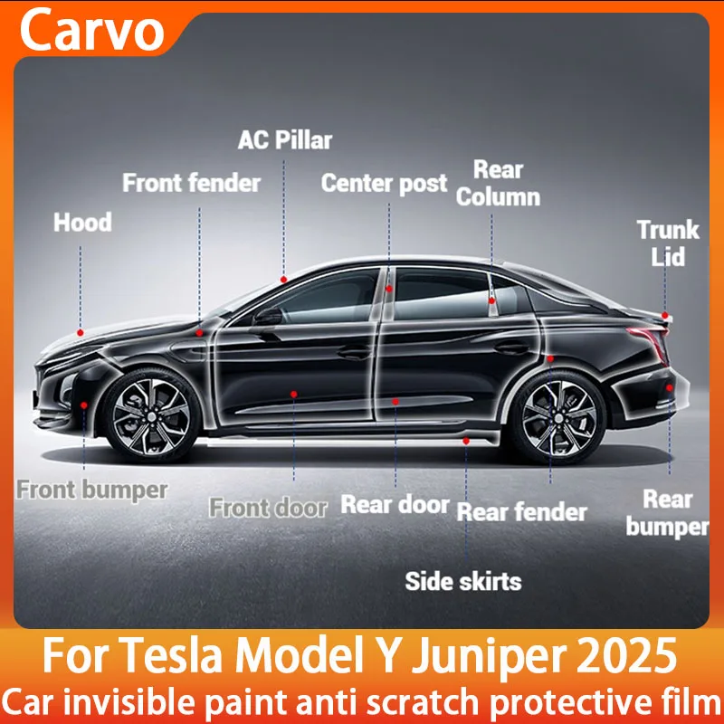 For Tesla Model Y Juniper 2025 Scratch Resistant TPU Invisible Car Body Pre-Cut Paint Protection Film Car Clear Bra Kit Sticker
For Tesla Model Y Juniper 2025 Scratch Resistant TPU Invisible Car Body Pre-Cut Paint Protection Film Car Clear Bra Kit Sticker