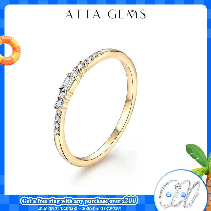 ATTAGEMS Excellent Cut New Top Quality D Color Moissanite Ring for Women 925 Sterling Silver Solid 10k 14k 18k White Gold Girls
ATTAGEMS Excellent Cut New Top Quality D Color Moissanite Ring for Women 925 Sterling Silver Solid 10k 14k 18k White Gold Girls