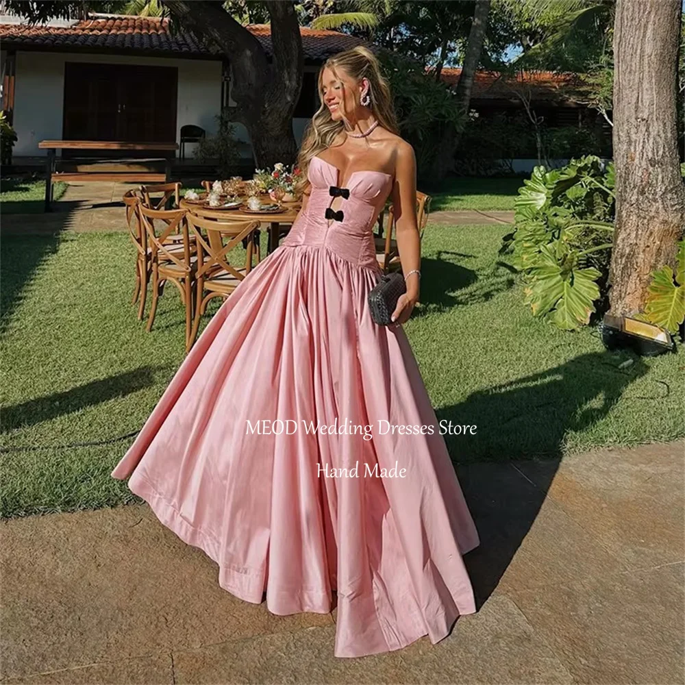 MEOD Dirty Pink Satin Evening Dresses A Line Sweetheart Prom Gown Floor Length Bow Sleeveless Modern Robes De Soirée Customized
MEOD Dirty Pink Satin Evening Dresses A Line Sweetheart Prom Gown Floor Length Bow Sleeveless Modern Robes De Soirée Customized