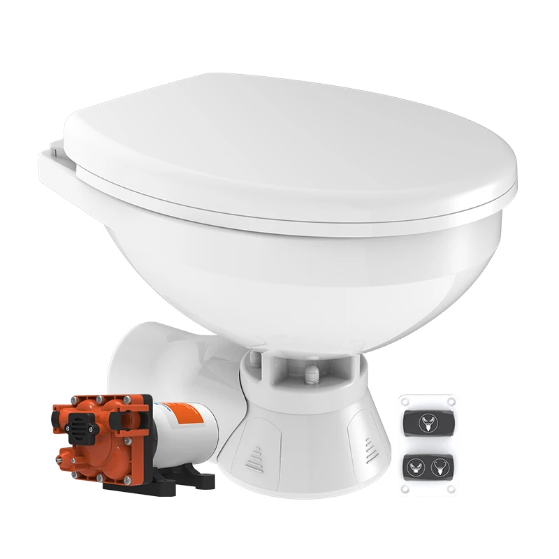 12v 24v Quiet Flush Electric Seawater Toilet Smart Marine Toilet
12v 24v Quiet Flush Electric Seawater Toilet Smart Marine Toilet