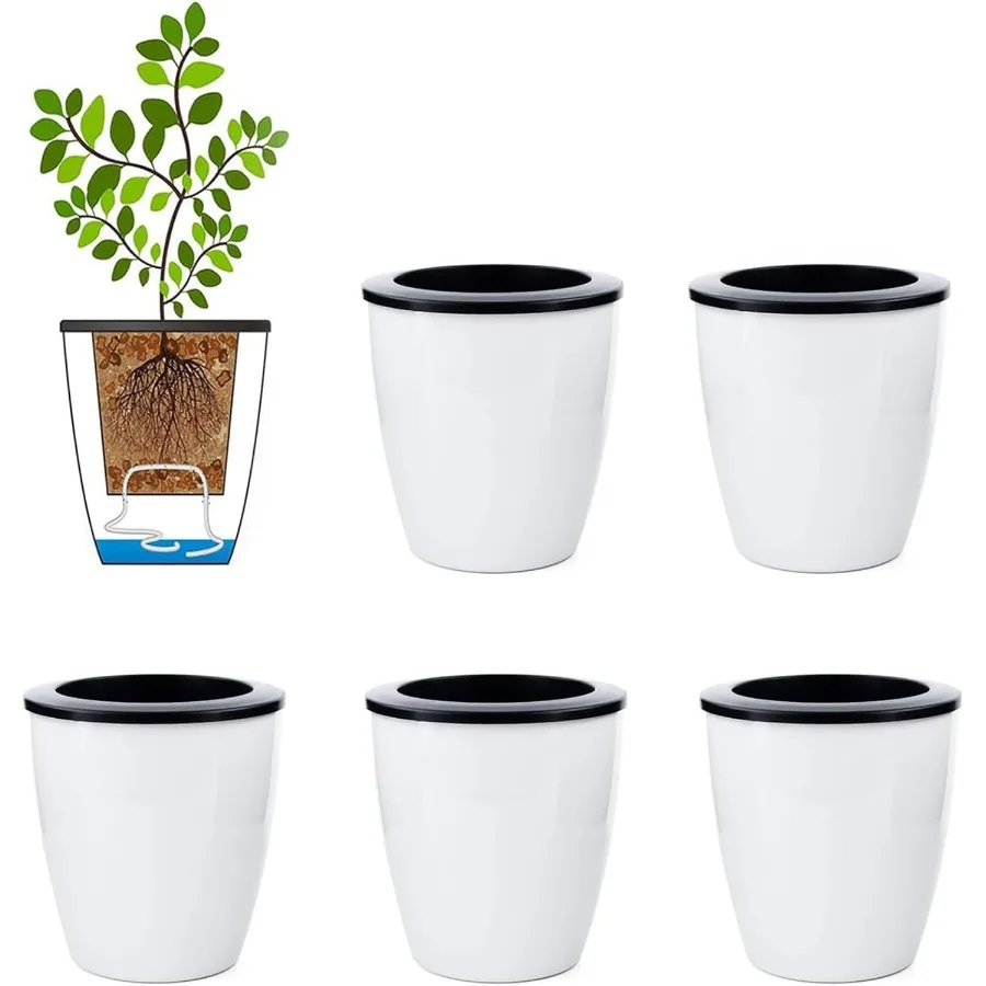 6 шт. 3,5 самополивающийся кашпо Белый цветочный горшок Цветы Растения Маленький мини-горшок для всех растений Травы Африканские фиалки Suc
6 шт. 3,5 самополивающийся кашпо Белый цветочный горшок Цветы Растения Маленький мини-горшок для всех растений Травы Африканские фиалки Suc