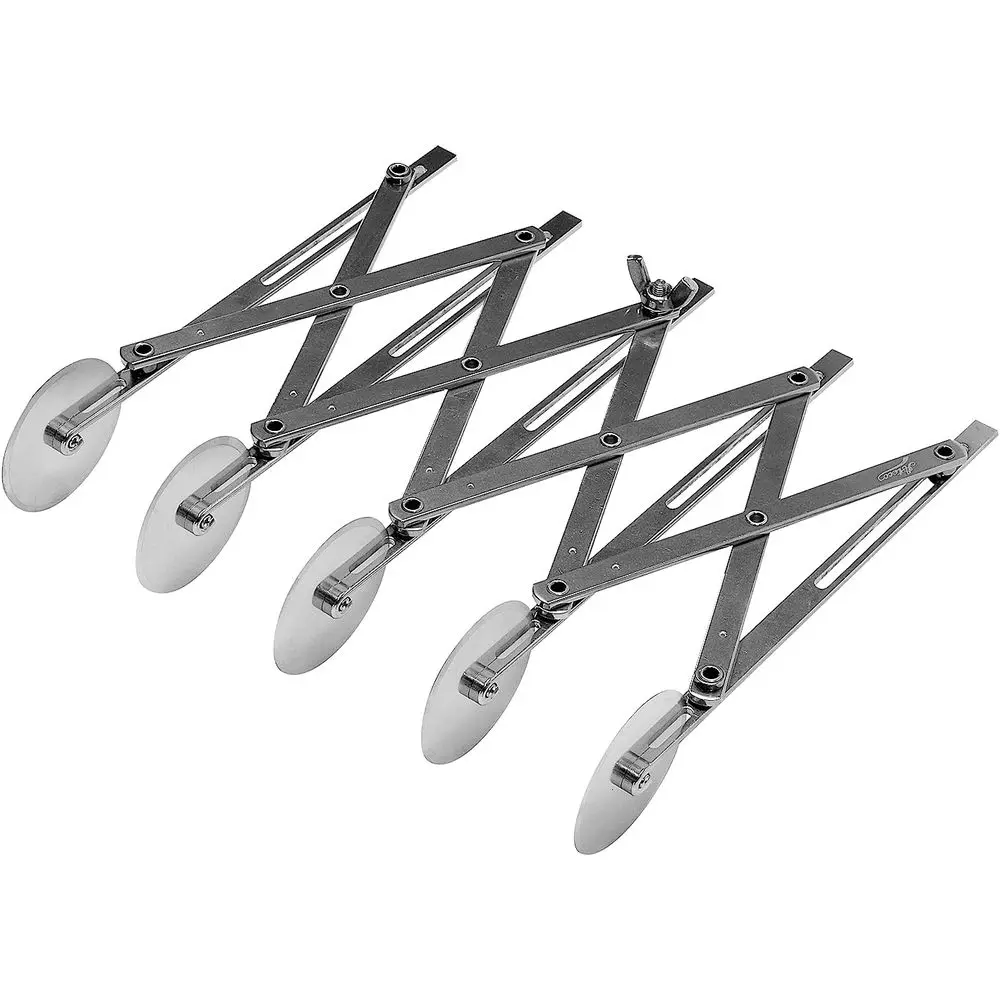 5 Wheel Stainless Steel Cutter, 2 1/8 Inch Wheels
5 Wheel Stainless Steel Cutter, 2 1/8 Inch Wheels