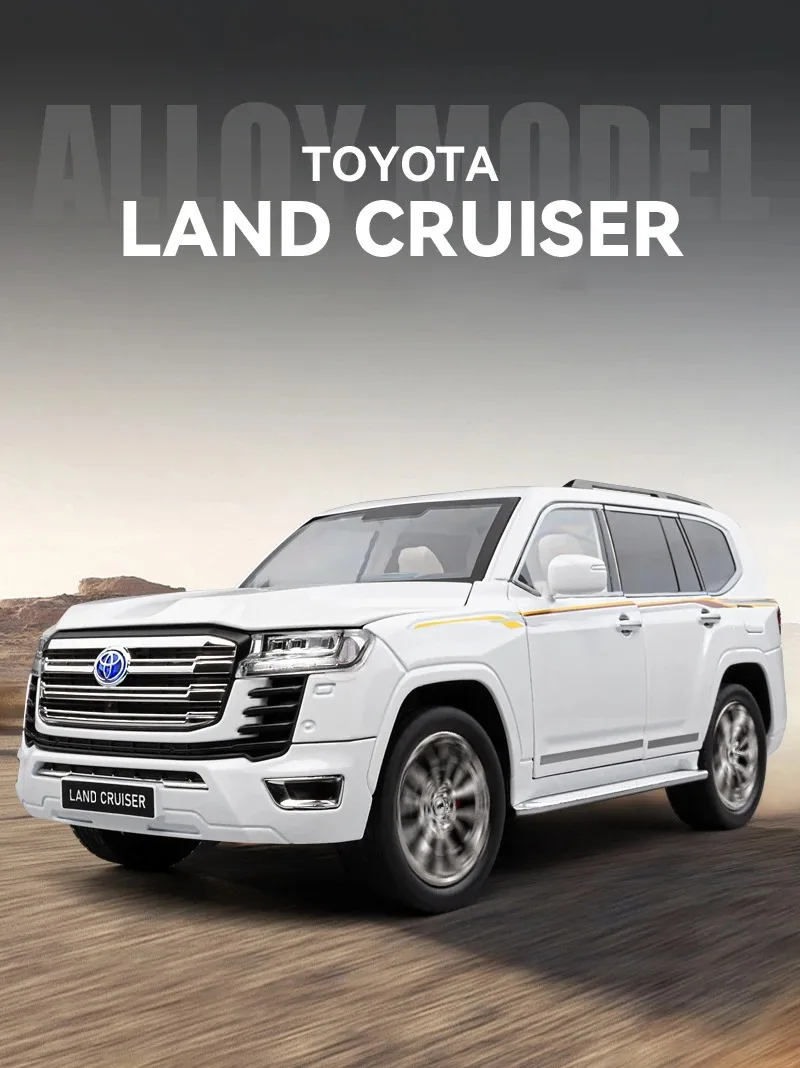 Размер 1/18 Toyota Land Cruiser LC300 ZX, модель автомобиля из сплава, литье под давлением, металлические внедорожники, модель автомобиля, звуковой свет, детская игрушка в подарок
Размер 1/18 Toyota Land Cruiser LC300 ZX, модель автомобиля из сплава, литье под давлением, металлические внедорожники, модель автомобиля, звуковой свет, детская игрушка в подарок
