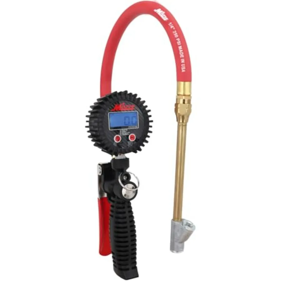 S-577D Pro Digital Tire Inflator with Pressure Gauge 15 Hose Straight Foot Lock-on Chuck Easy to Read 0.1 Display Made In USA 2
S-577D Pro Digital Tire Inflator with Pressure Gauge 15 Hose Straight Foot Lock-on Chuck Easy to Read 0.1 Display Made In USA 2